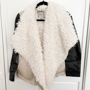 Billabong Designers Closet Faux Shearling Jacket M